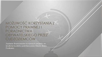 Prezentacja - korzystanie z pomocy prawnej i poradnictwa obywatelskiego przez cudzoziemców